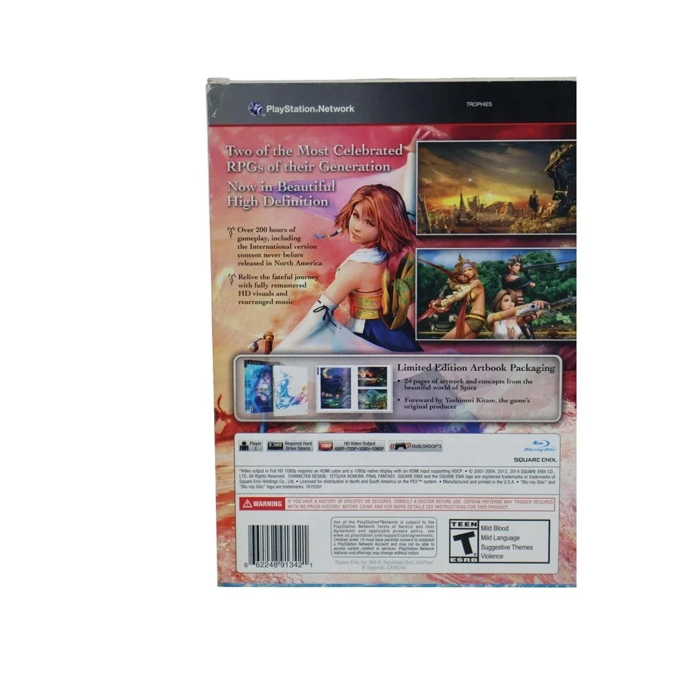 Final Fantasy X/X-2‎ HD Remaster PS3 Video Game Square Enix T NTSC-U/C CE